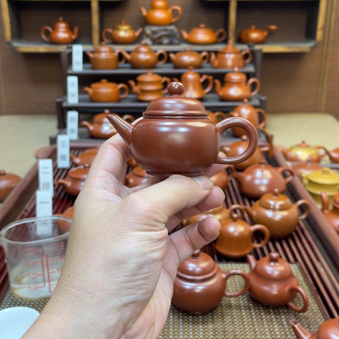 朱泥茶壶水平70-90cc