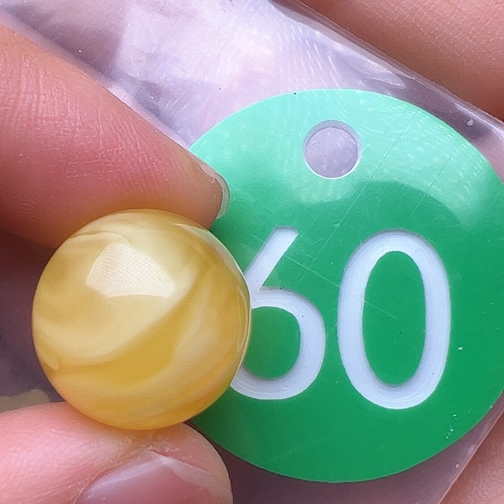 蜜蜡裸石未镶嵌冰片16.4m m