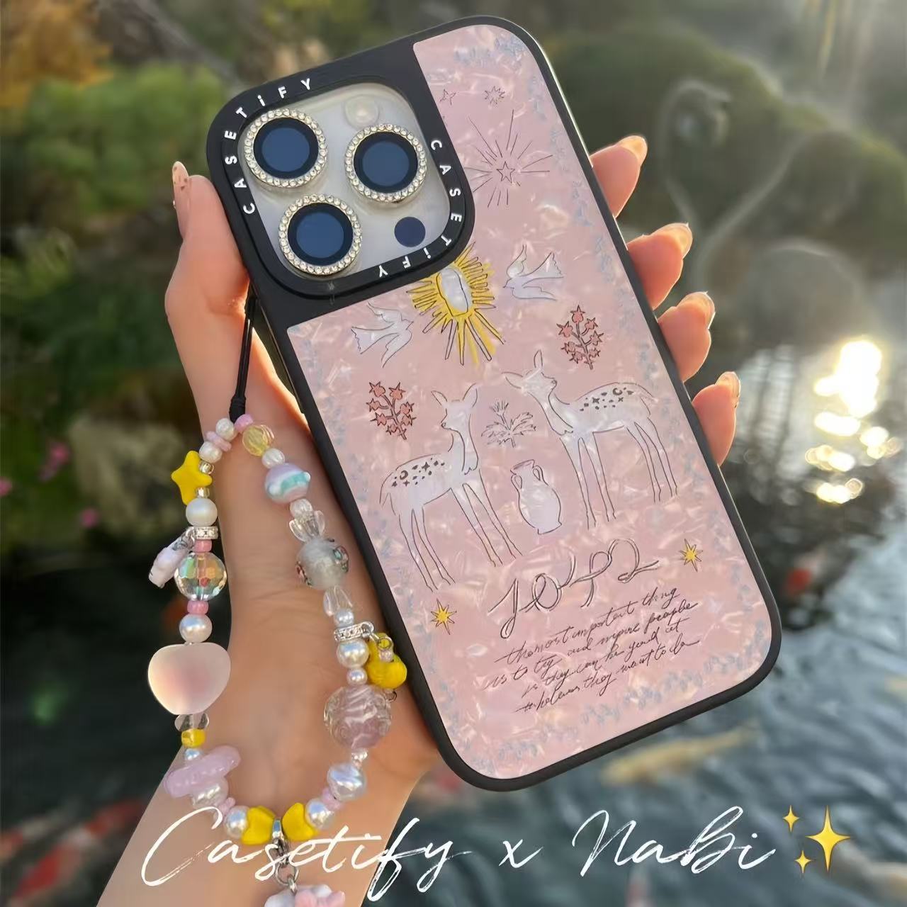 CASETiFY欧阳娜娜同款贝母小鹿iPhone16/15ProMax手机壳14/13/17P