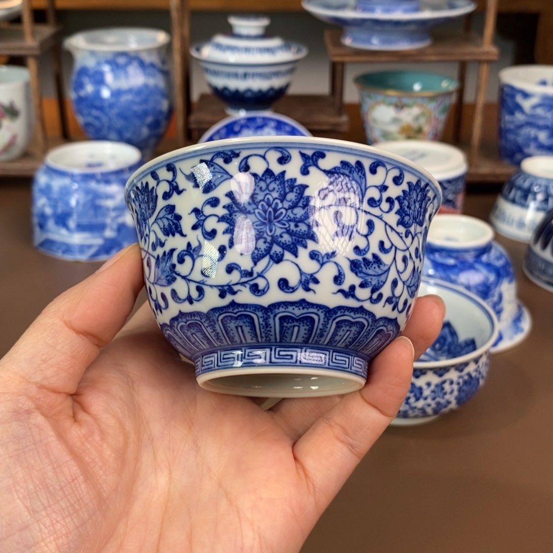 杯旋*景德镇陶瓷手工手绘