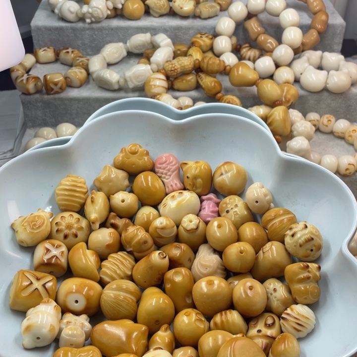 吊坠菩提根/象牙果全品象牙果烤色五颗