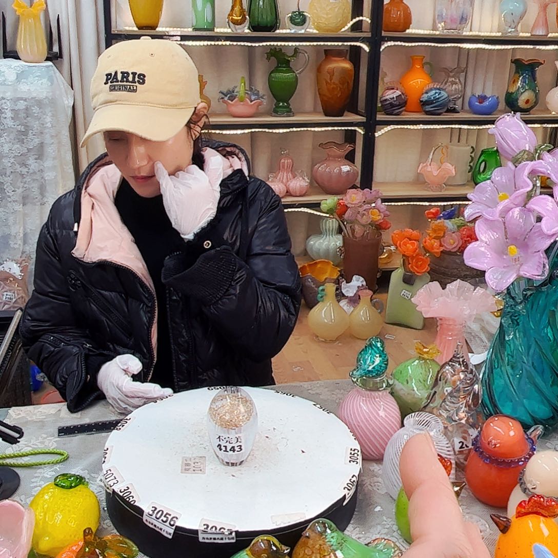 水母福利家悦琉璃工艺品