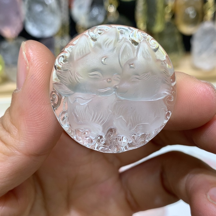 水晶颈饰未镶嵌天然
