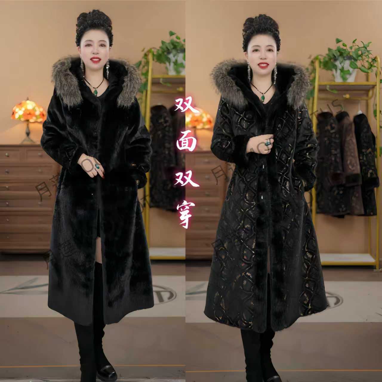 89015  双面风华  一衣双色的格调叙事气质洋气高级外套连帽 YAN