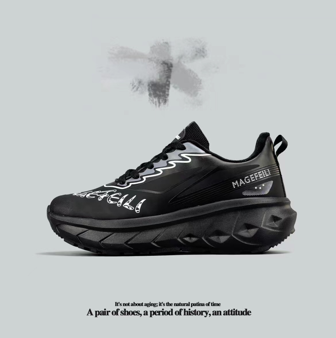 加绒皮面运动舒适休闲跑鞋男女同款鞋9155【小猪2】2