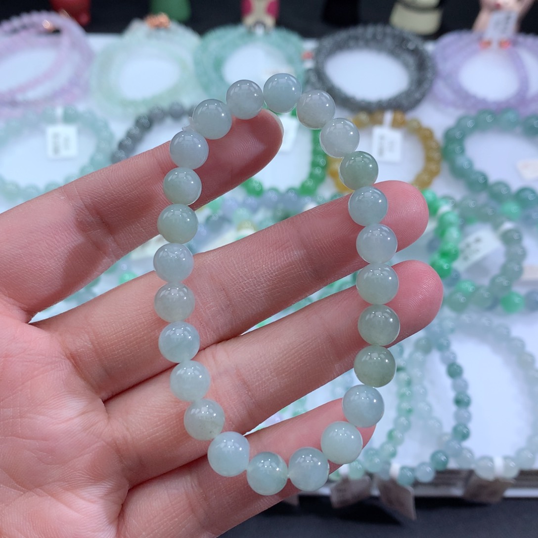 翡翠手链未镶嵌天然