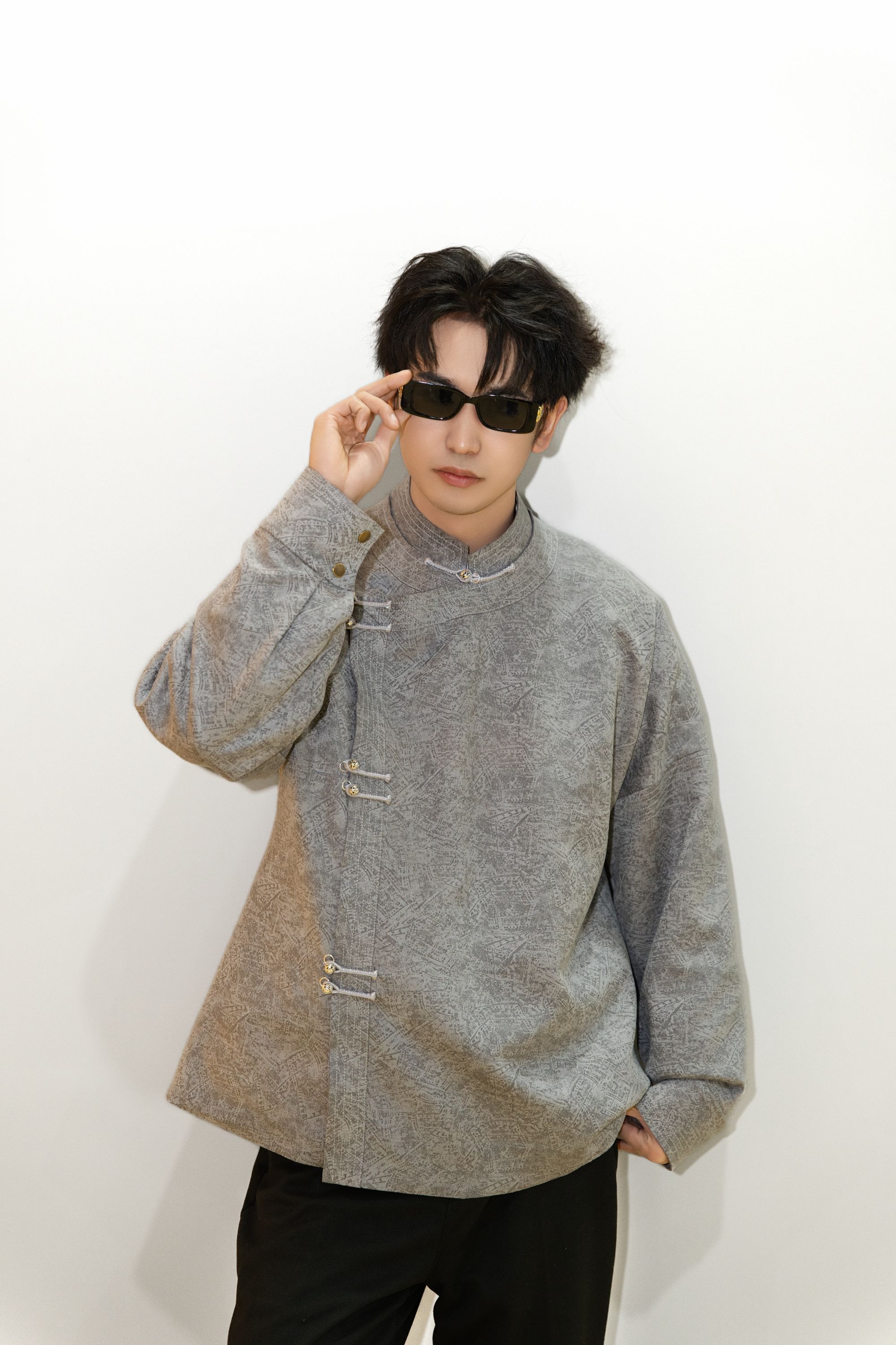 【岱青】鹿皮绒民族风衬衫秋冬盘扣冬季文艺活力风