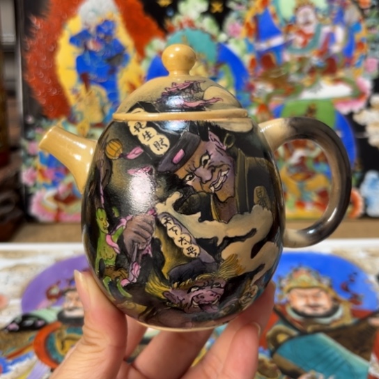 手绘新品茶壶推荐