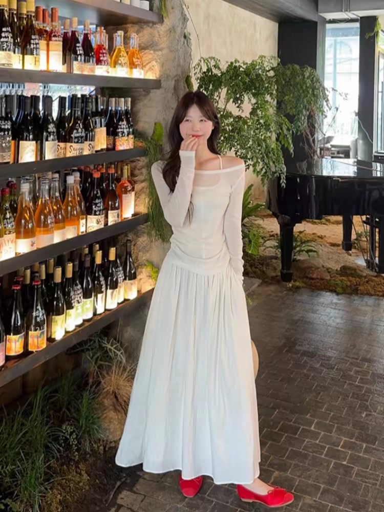 防晒上衣➕吊带连衣裙两件套套装