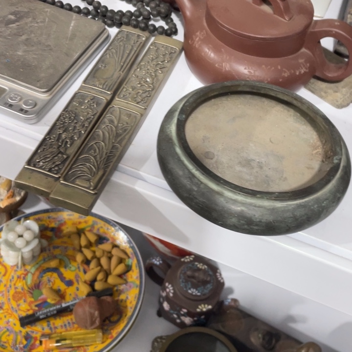 摆件抖*瓷器对瓶摆件进行