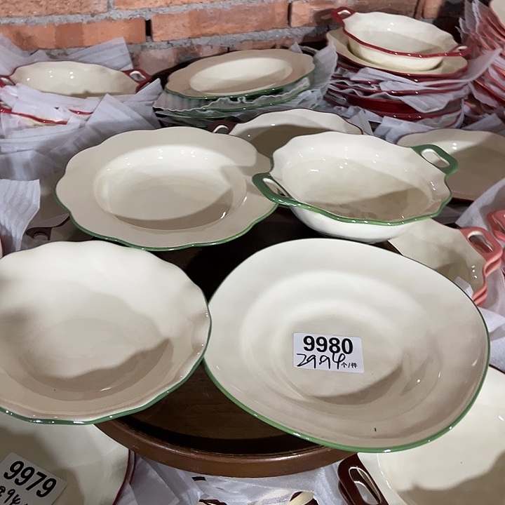 瓷微瑕外贸餐具9980