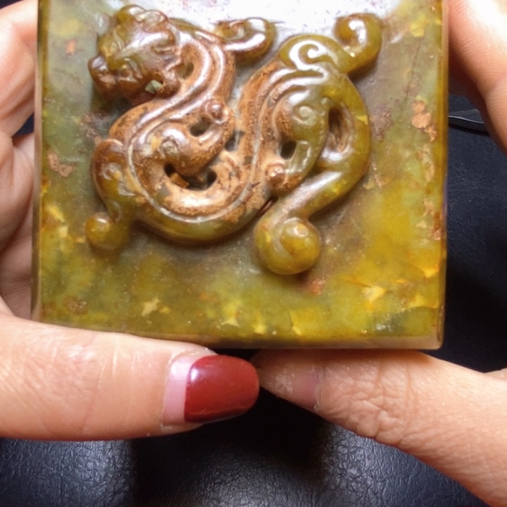 白玉菩提吊坠摆件