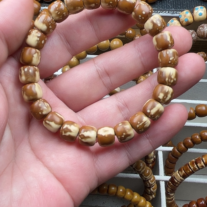 *****紫金鼠手串紫金鼠实心火焰纹半山半水手串