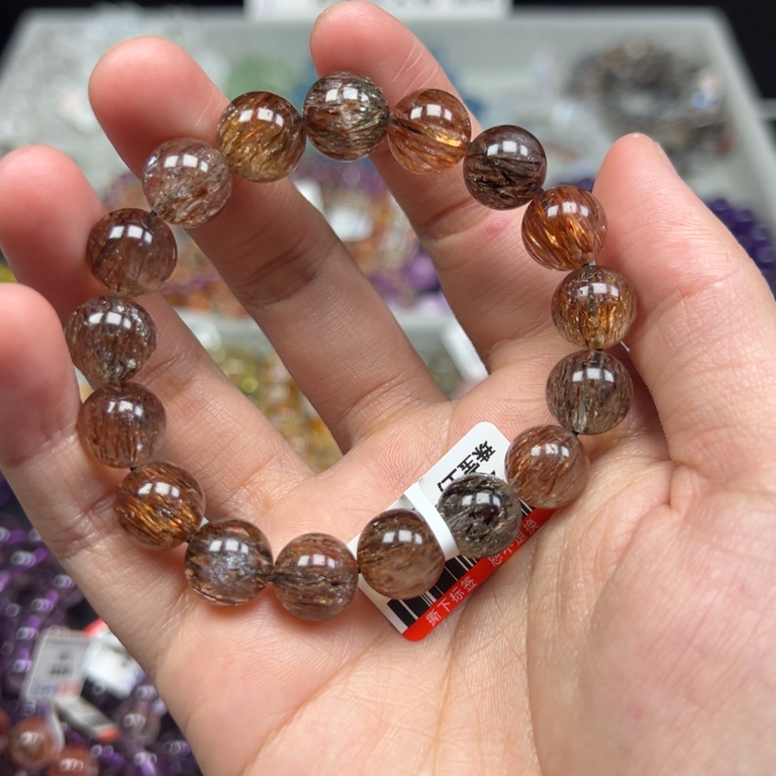 手链未镶嵌水晶卡11.3冰透顺发黑金超七20