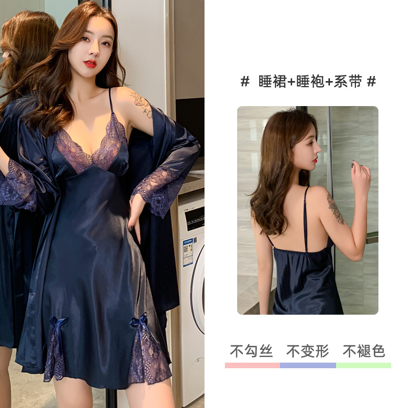 性感睡衣女25年新款四季网红爆款冰丝吊带睡裙春季半袖小个子睡衣