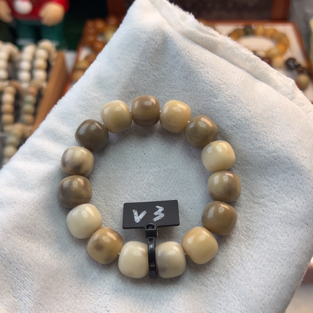 菩提根/象牙果手串卡15桶珠微瑕3