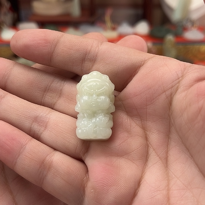 颈饰未镶嵌和田玉黄财神