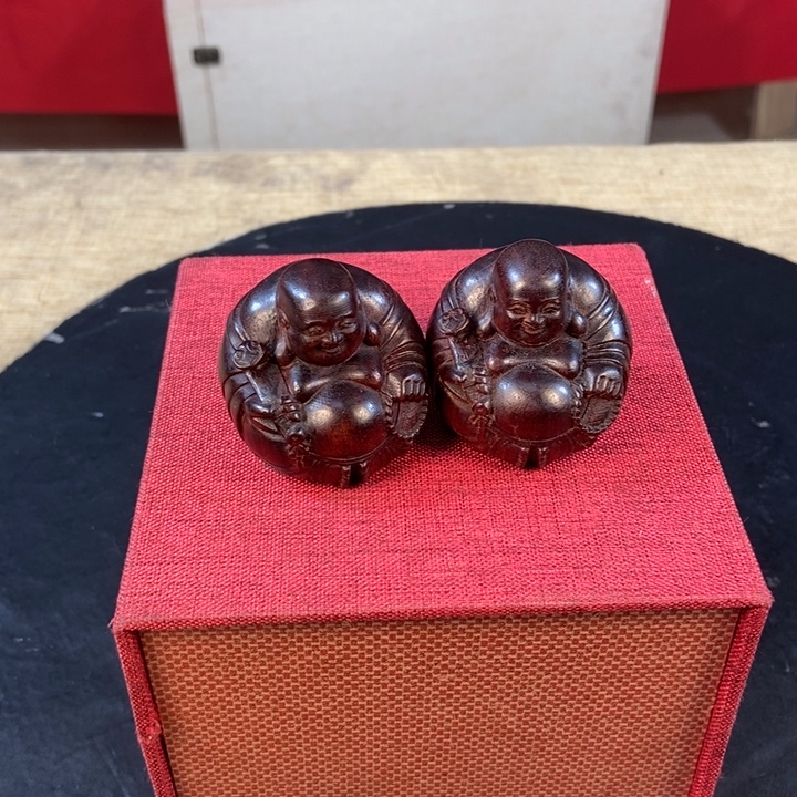 小叶紫檀乐乐一对