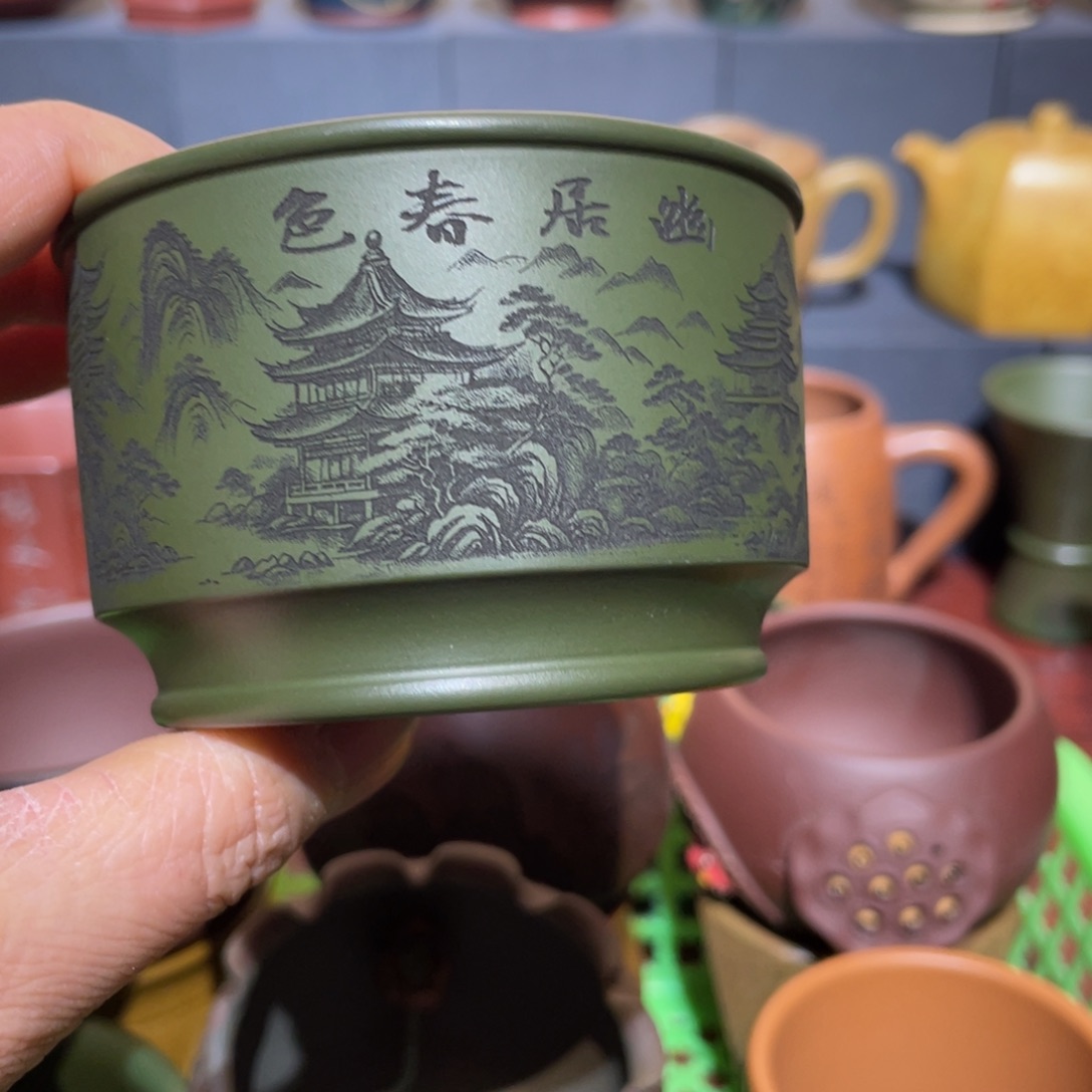 原矿紫砂手工主人杯