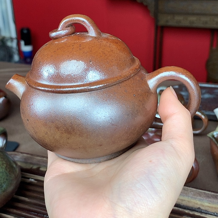紫砂茶壶纯自然柴烧