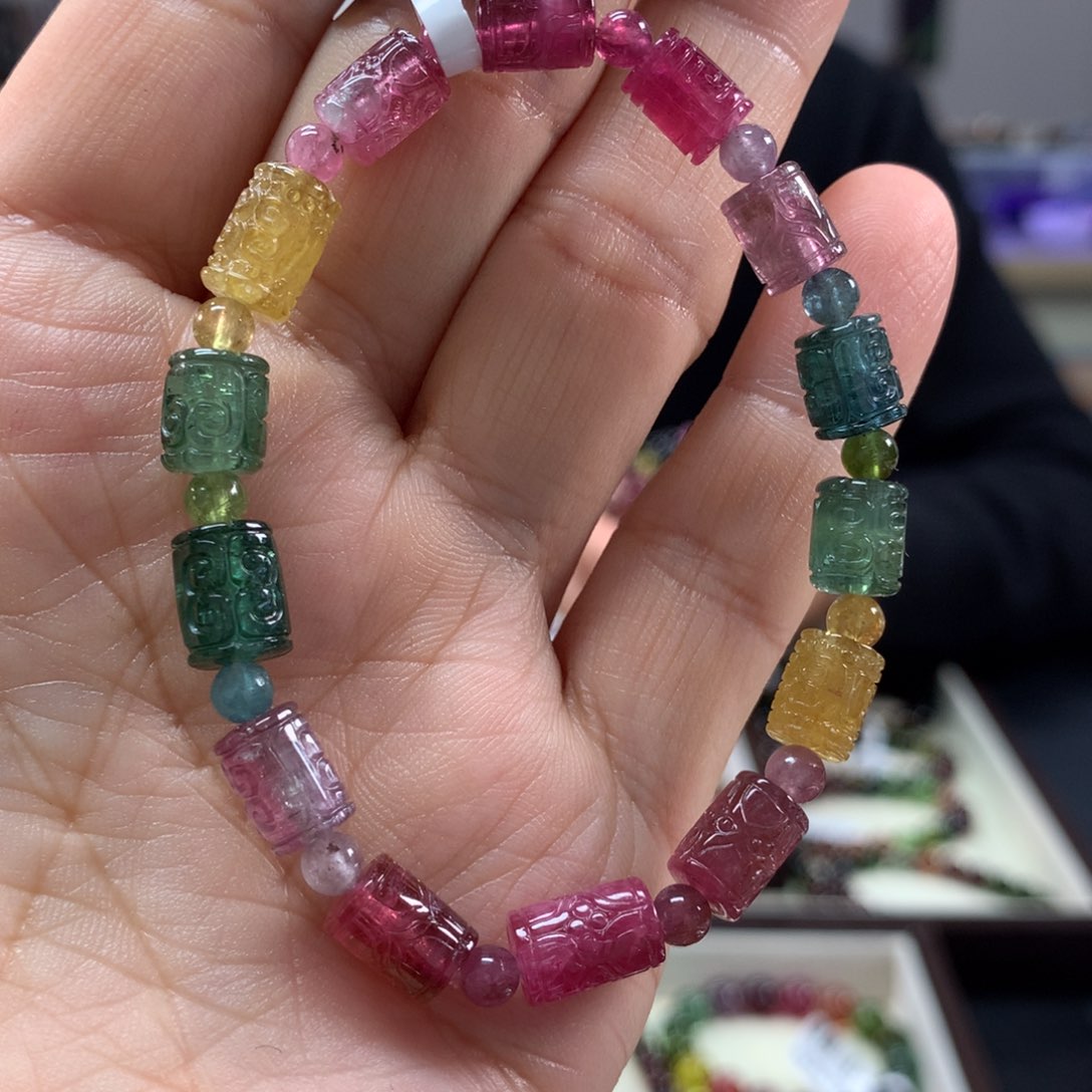 碧玺手链未镶嵌手链