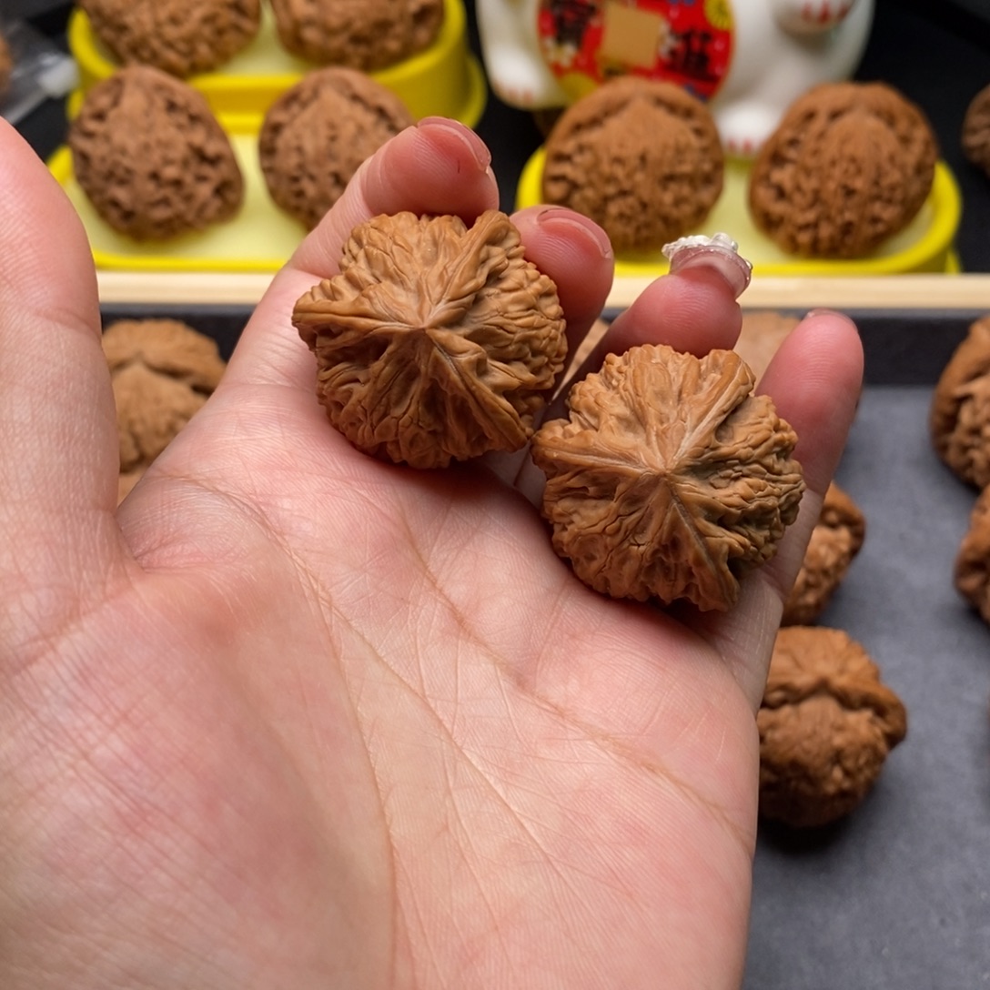 吊坠文玩核桃文山三棱34