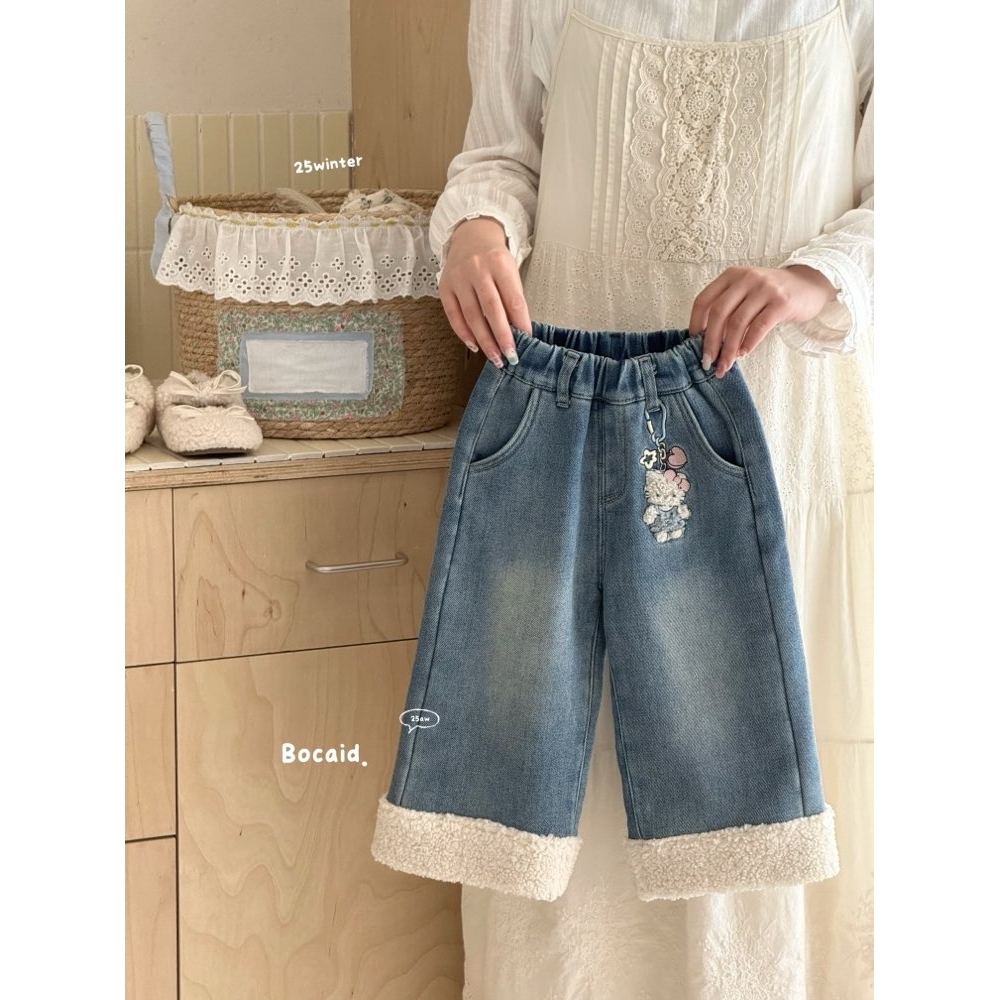 菠菜豆·25冬~凯蒂猫牛仔裤K8509（童装汉服）