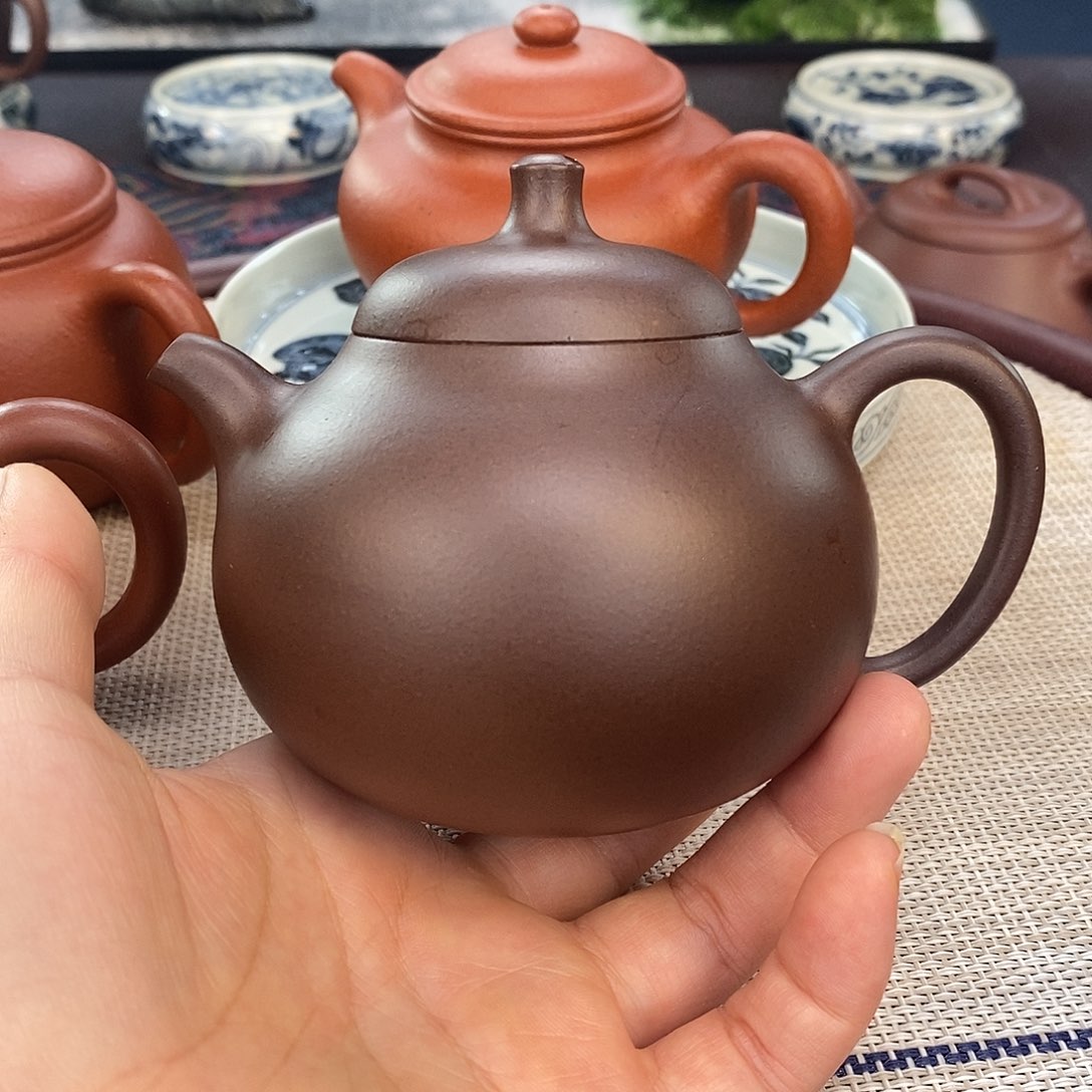 随***心茶壶紫砂黄龙山原矿紫砂泥