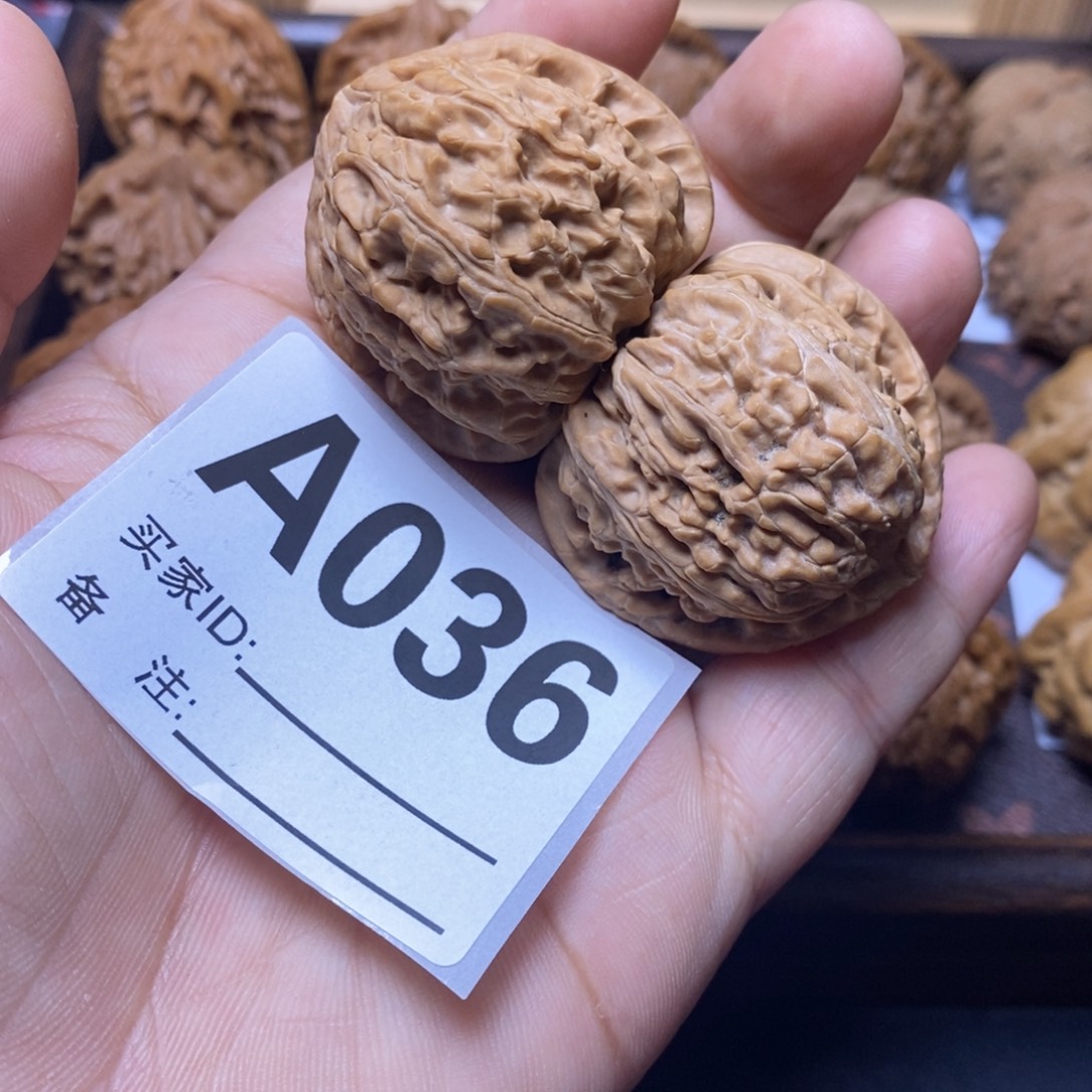 把件文玩核桃40白狮子