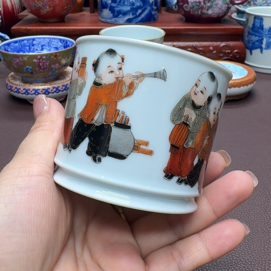 瓷片景德镇仿古手工制作精品展示