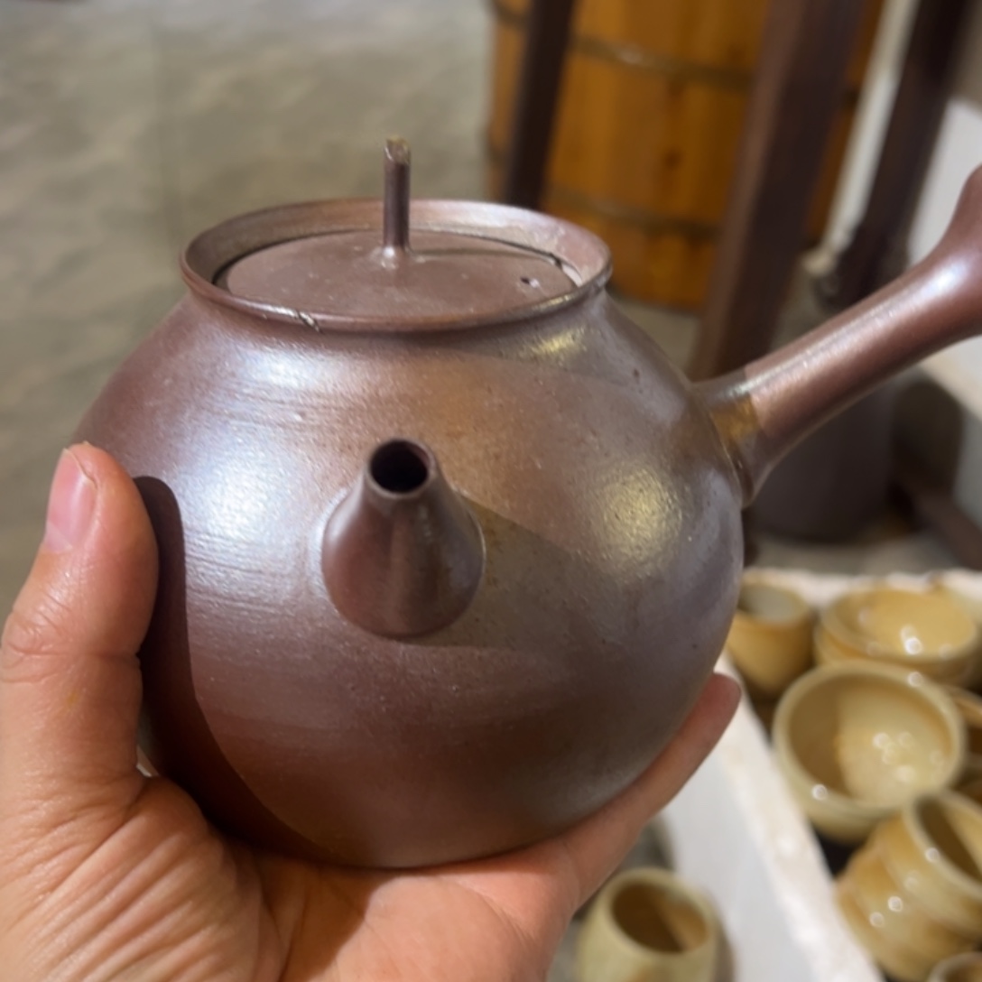 贵台龙窑柴烧茶壶85怣**忈