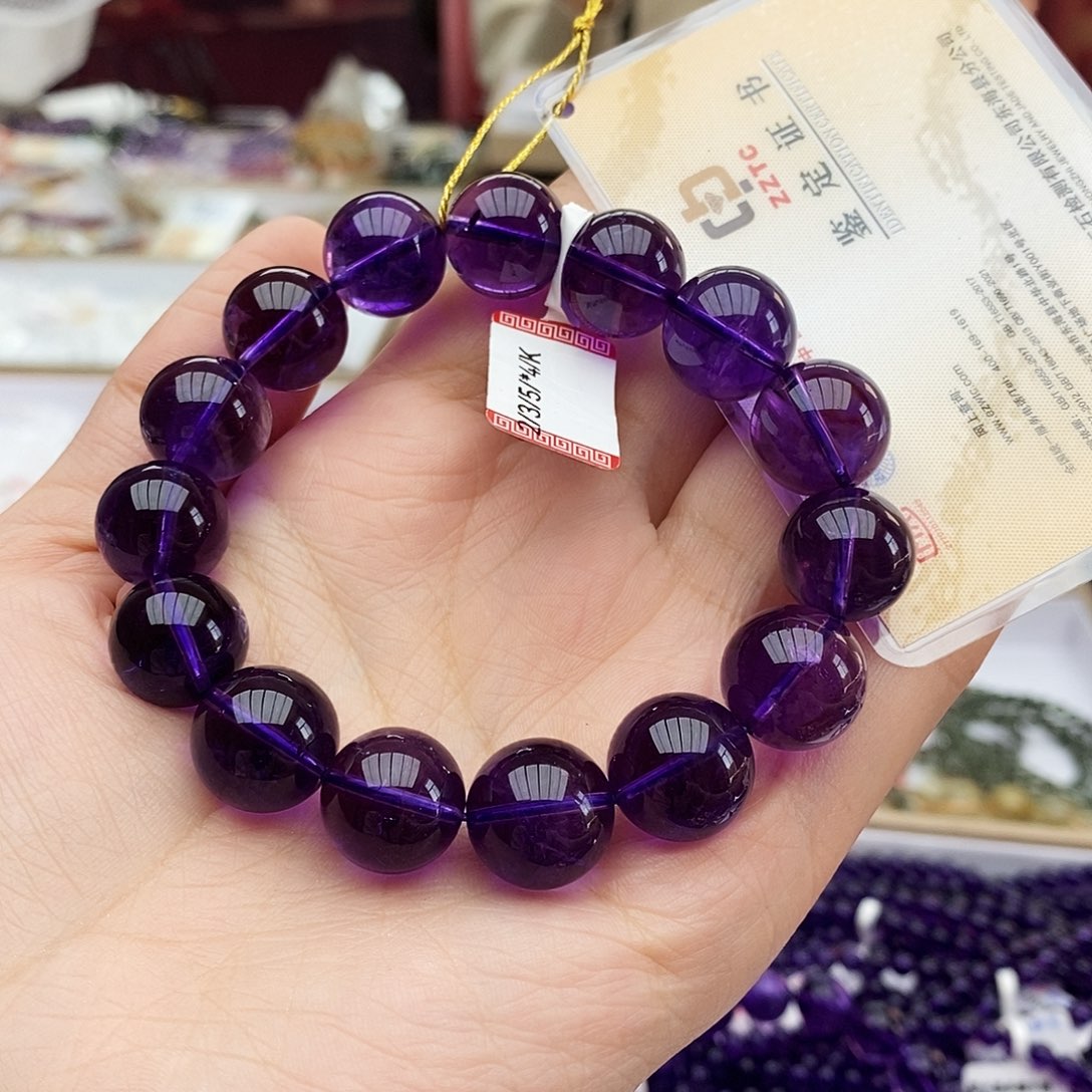 水晶手链未镶嵌B006紫水晶