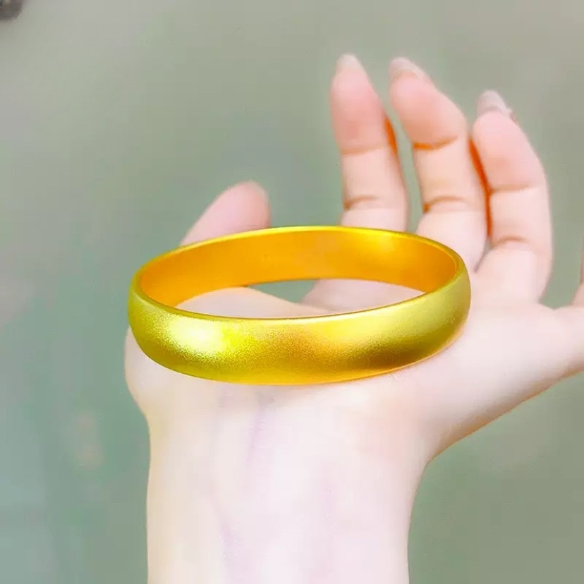 铜合金手镯 【精工古法轮胎手镯】12N宽版实心精美百搭加厚磨砂素圈