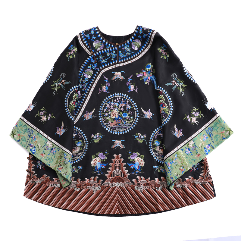 「锦绣逢春」乐锦坊复古中国风手工原创设计重工满绣女装汉服上衣