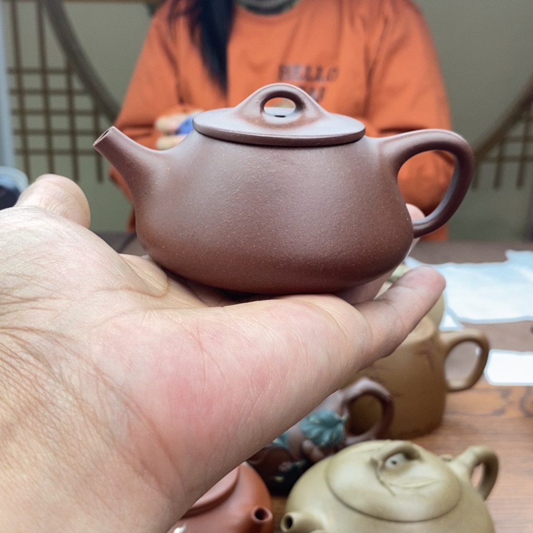 紫泥茶壶老紫泥平盖瓢