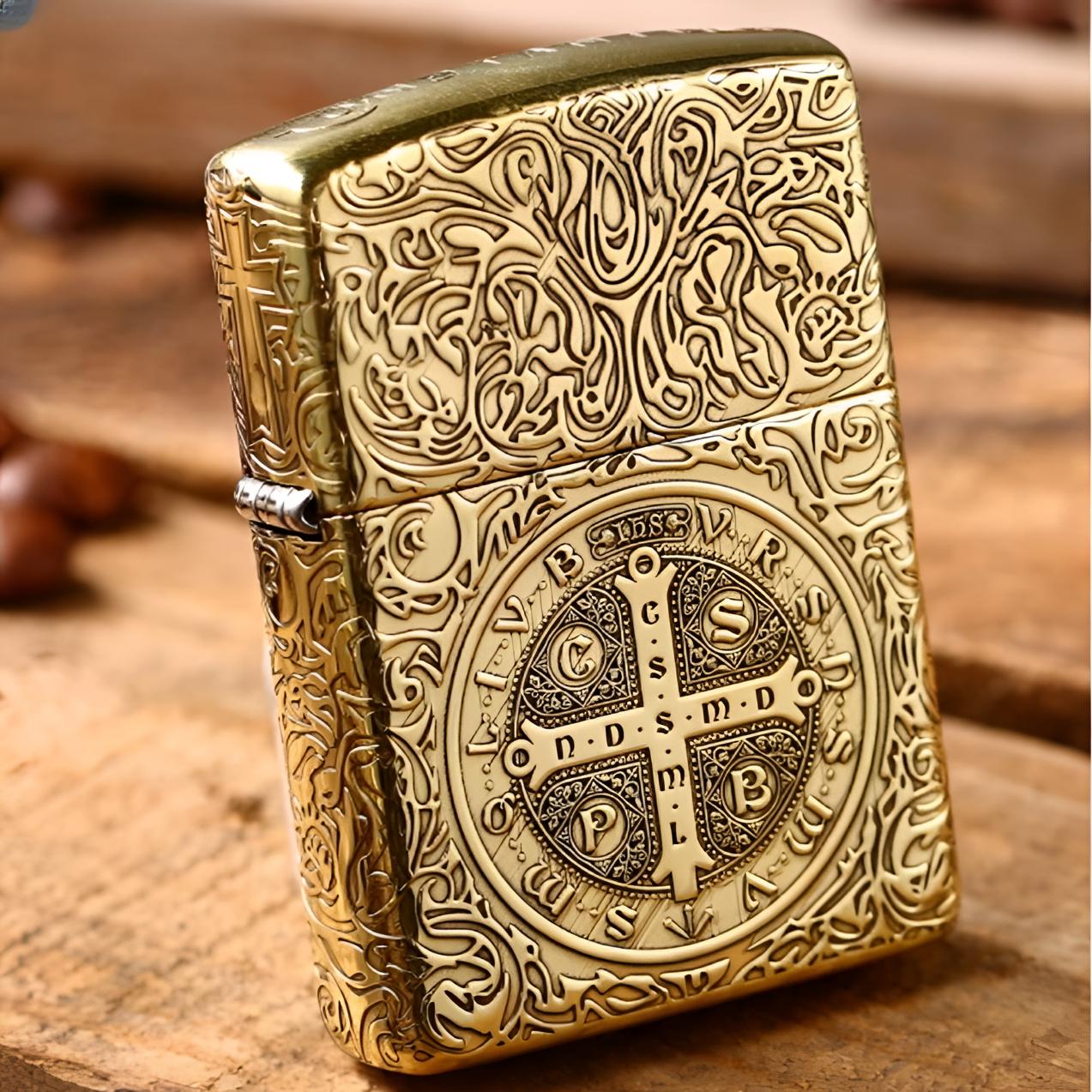 ZIPPO/之宝打火机正品蚊版铜盔甲五面精雕康斯坦丁-牧师DYJ1