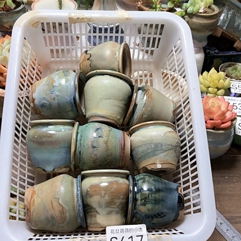 紫砂花盆417微瑕品口径4到4.5左右