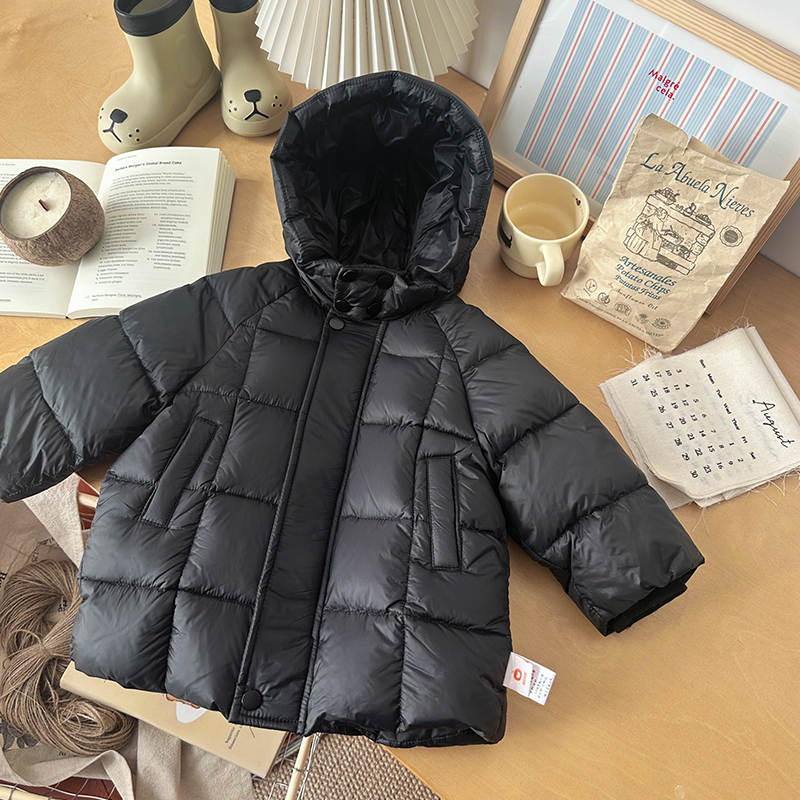【现货】DW255511橘止皮男童25冬中长款保暖羽绒外套