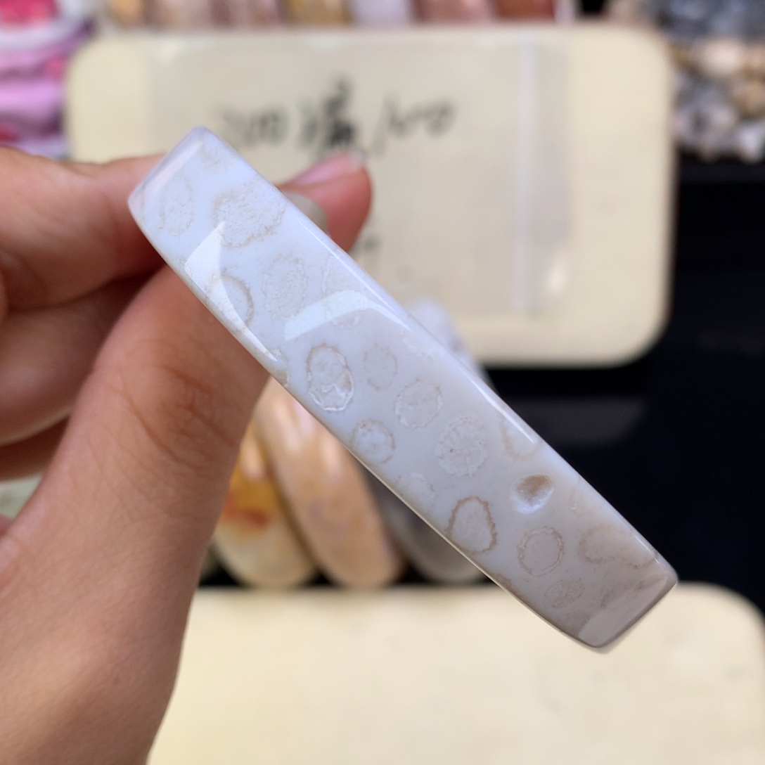 硅化珊瑚（珊瑚玉）未镶嵌吊坠(赠链)（22号）五折共生55.5圈