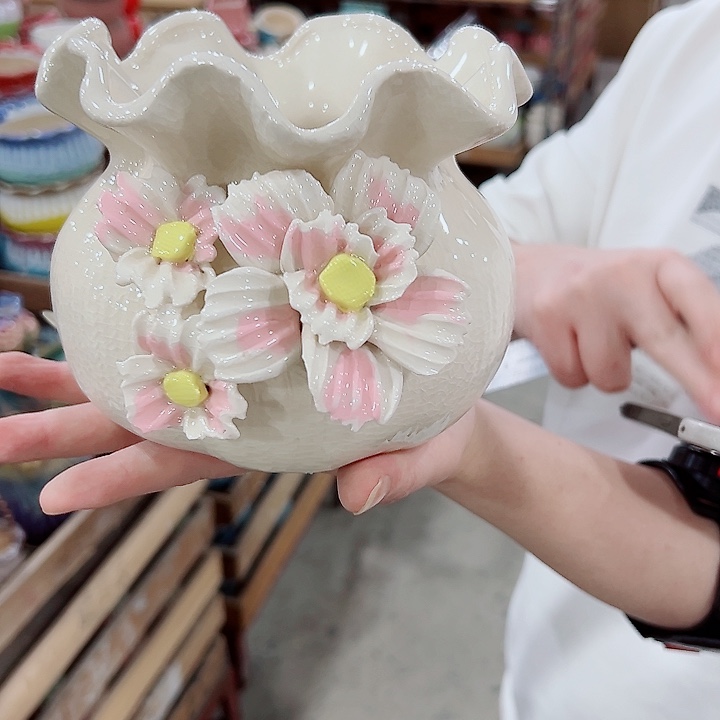 有孔.凑满10元发货多肉陶瓷花盆！