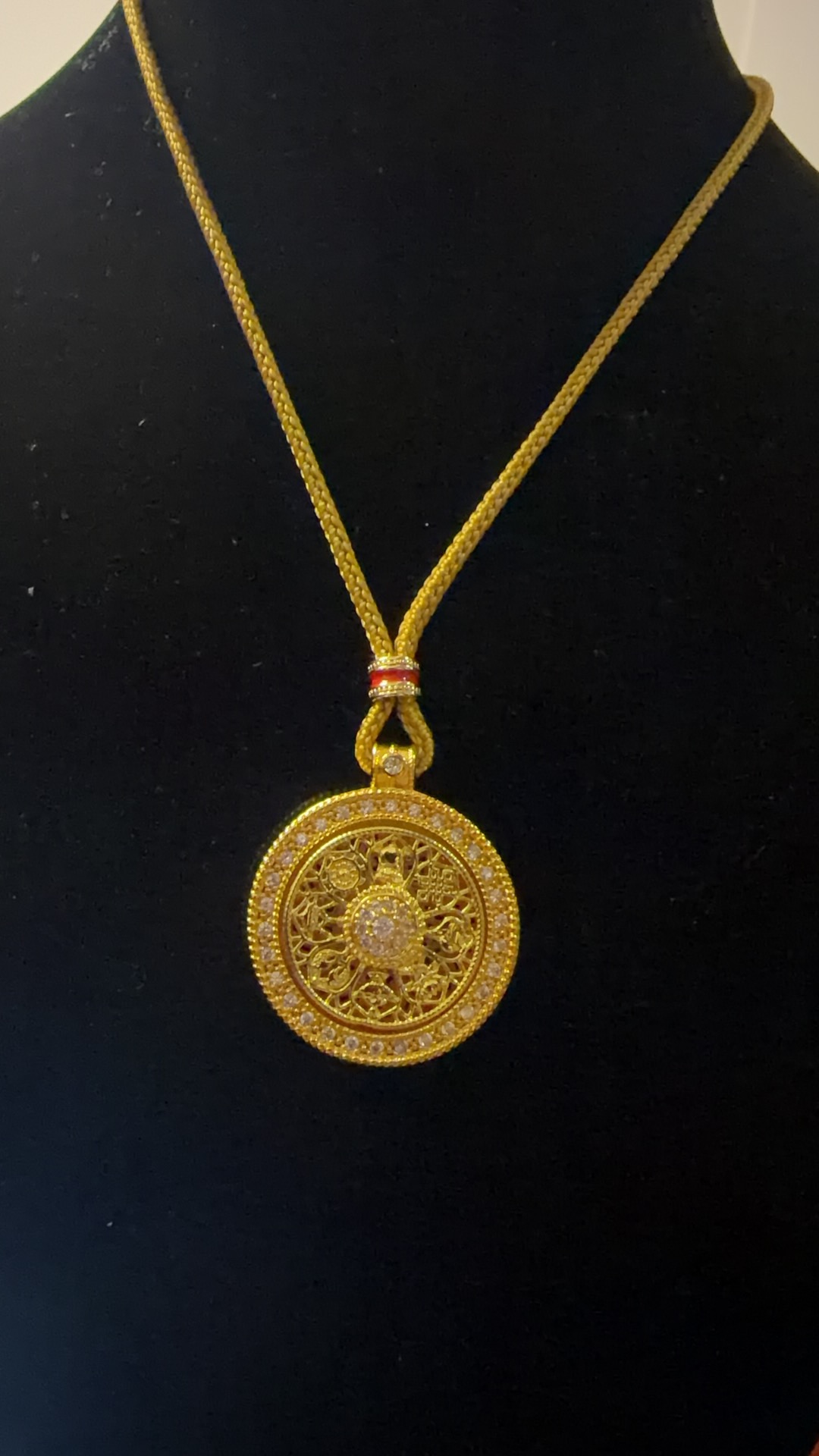 不锈钢吊坠 八宝罗盘项坠