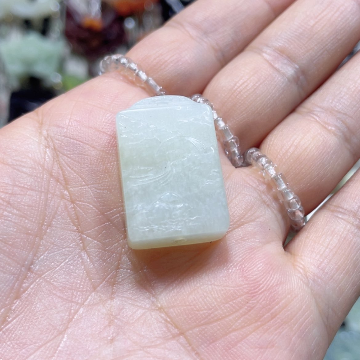 【闪购商品】岫玉未镶嵌颈饰42吊坠