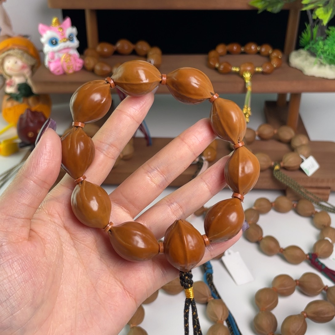 手串橄榄核Y**己原生态19/27+2028三通梅林铁核