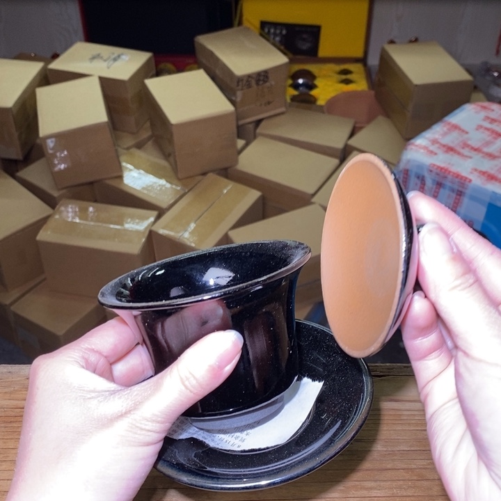 茶盏不带礼盒，建盏主人杯