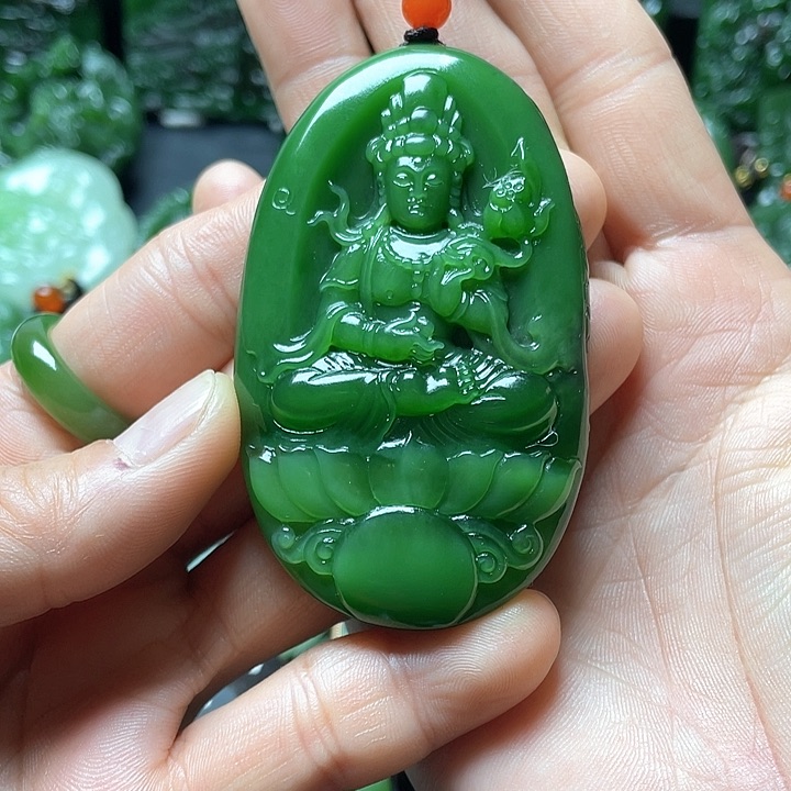 和田玉（碧玉）颈饰未镶嵌小*