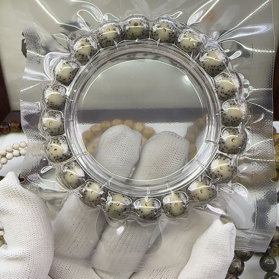 手串星月菩提卡11.5双留白散星