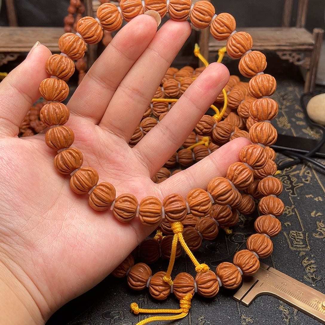 桃核吊坠佛手手持