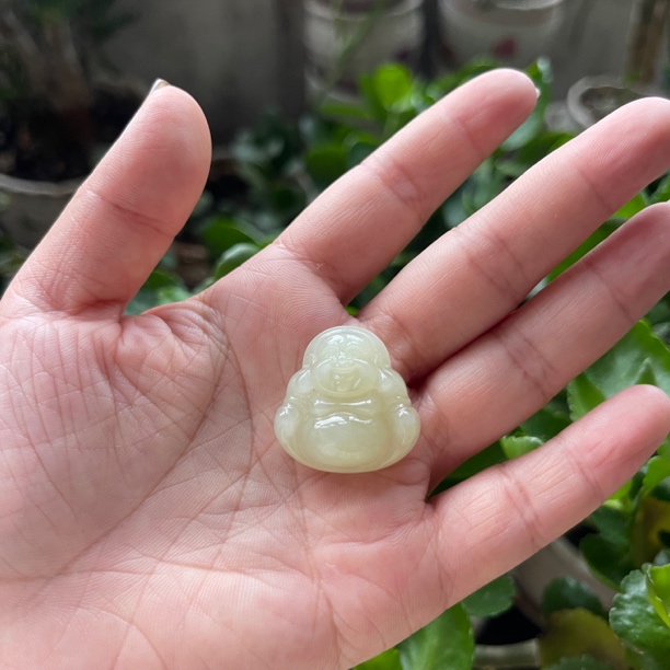 黄口佛公手工雕刻笑口常开