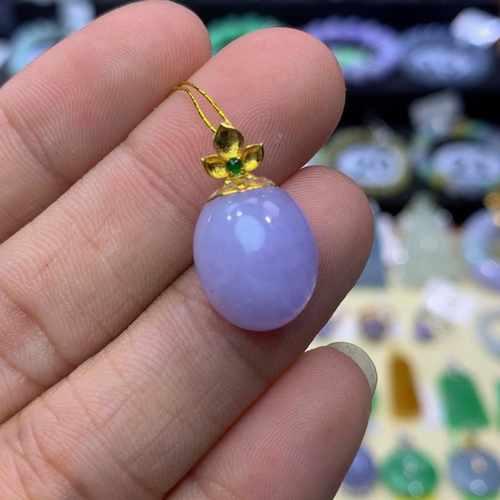 18K金镶嵌手链翡翠翡翠