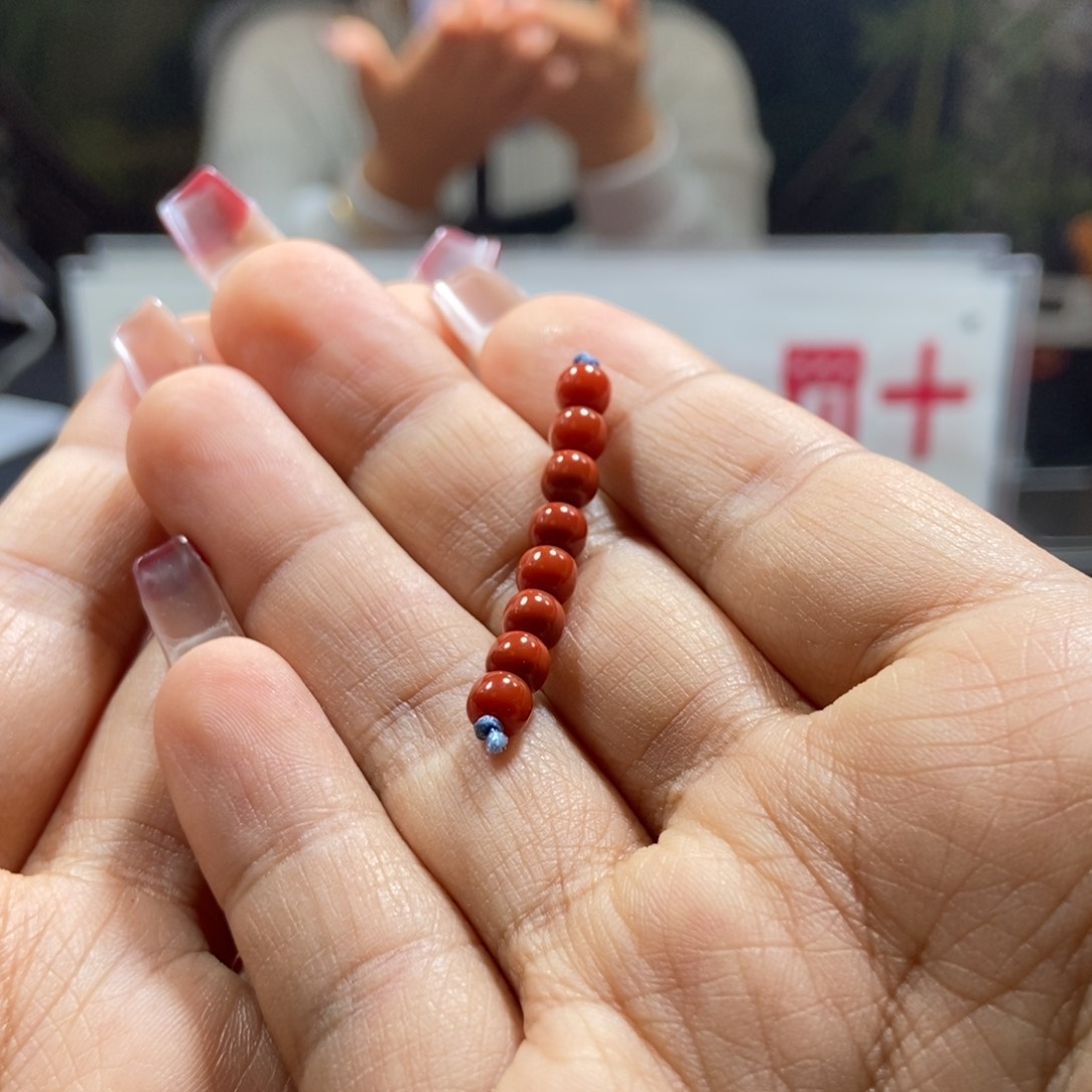 南红玛瑙4大+官坡锦红单珠未镶嵌